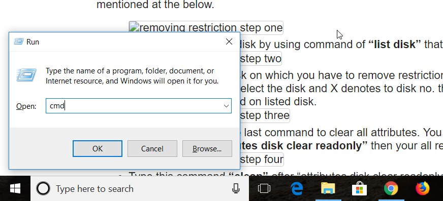 remove write protection from pen drive sd card
