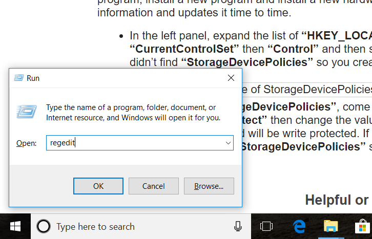 remove write protection from pen drive sd card